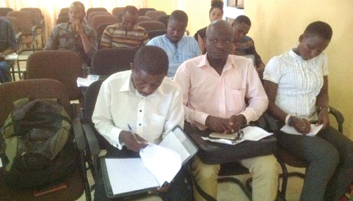  Media practitioners at the capacity building workshop on media reportage for the 2016 presidential and parliamentary elections in Bolgatanga
